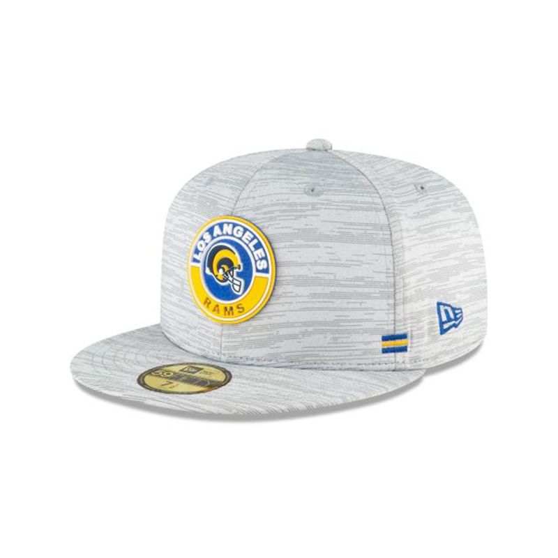 NFL Los Angeles Rams Fall Sideline Historic 59Fifty Fitted (DTZ5950) - Grey New Era Caps